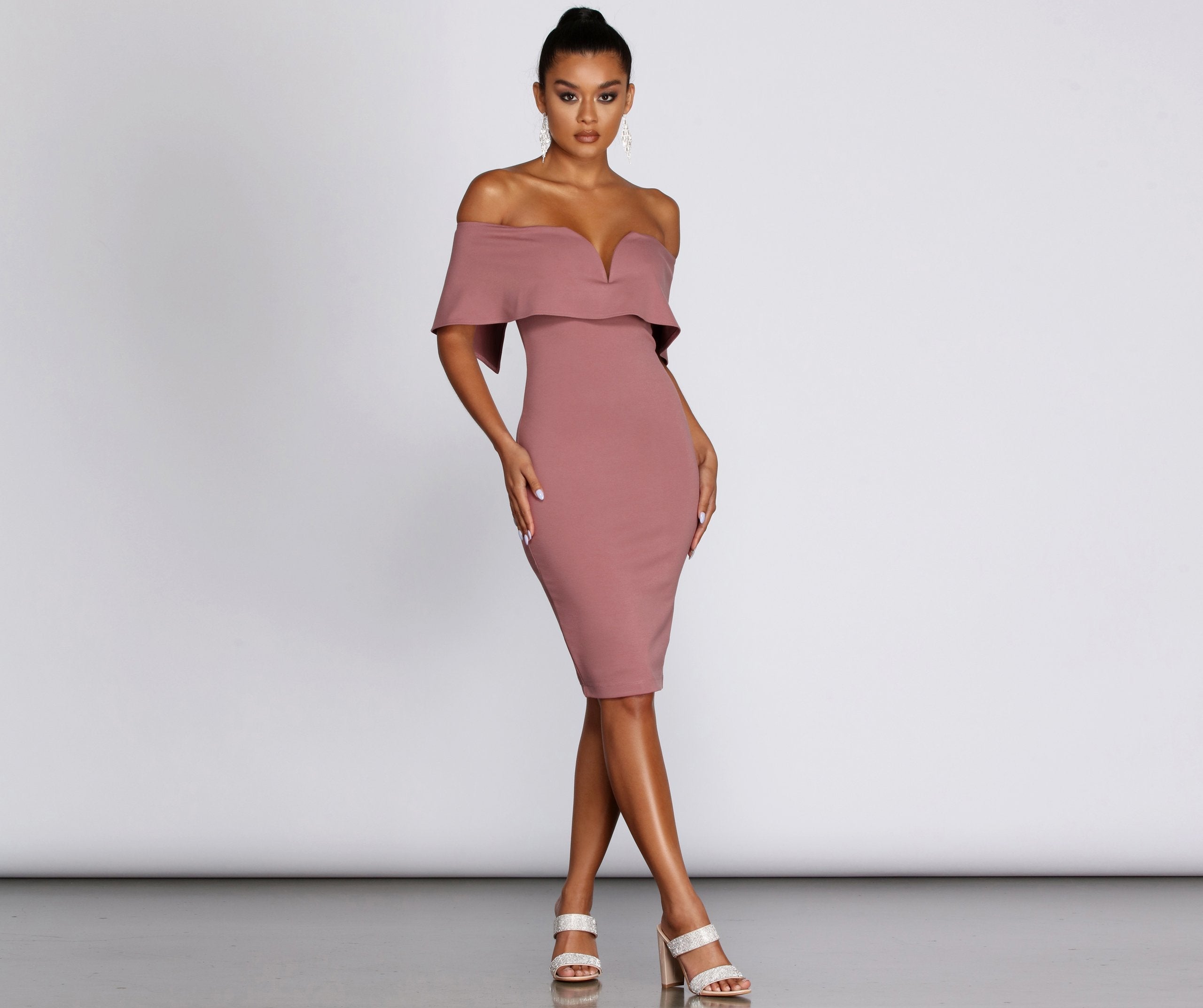 Outfit On Ponte Midi Dress Oshnow