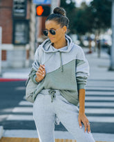 Owen Cotton Blend Colorblock Hoodie Oshnow