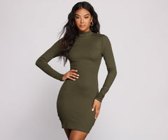 Own Knit Ruched Mini Dress Oshnow