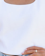 Ozella Cotton Puff Sleeve Crop Top Oshnow