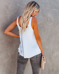 Parachute Woven Scoop Tank - Cloud Oshnow