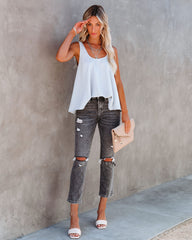 Parachute Woven Scoop Tank - Cloud Oshnow