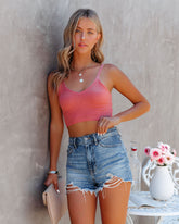 Parka Ribbed Knit Crop Top - Clay Oshnow