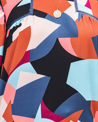 Parson Abstract Print Blouse Oshnow