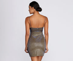 Party With Me Glitter Mini Dress Oshnow