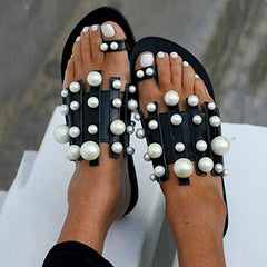 Pearl Flat Comfort Slippers Oshnow