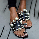 Pearl Flat Comfort Slippers Oshnow