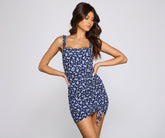 Perfect Pick Ditsy Floral Mini Dress Oshnow