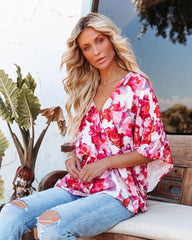 Perfect Poetry Floral Peplum Blouse Oshnow