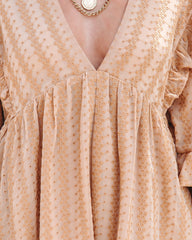 Pick Of The Patch Pocketed Eyelet Romper - Mustard Oshnow