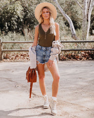 Pinehurst Cotton Blend Ribbed Tank Oshnow