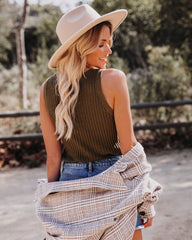Pinehurst Cotton Blend Ribbed Tank Oshnow