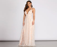 Piper Glitter A-Line Dress Oshnow