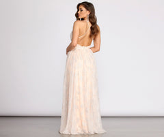 Piper Glitter A-Line Dress Oshnow