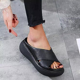 Platform Open Toe Comfy Slippers Casual Slide Sandals Oshnow