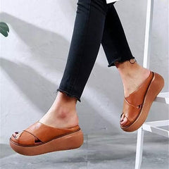 Platform Open Toe Comfy Slippers Casual Slide Sandals Oshnow