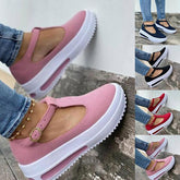 Platform T-Shaped Design Casual Sandals Oshnow