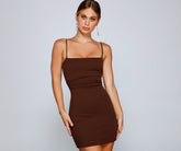 Play It Cool Crepe Mini Dress Oshnow