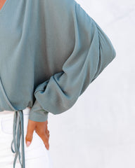 Playful Actions Drawstring Top Oshnow