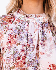 Plenty Of Love Floral Ruffle Sleeve Blouse Oshnow