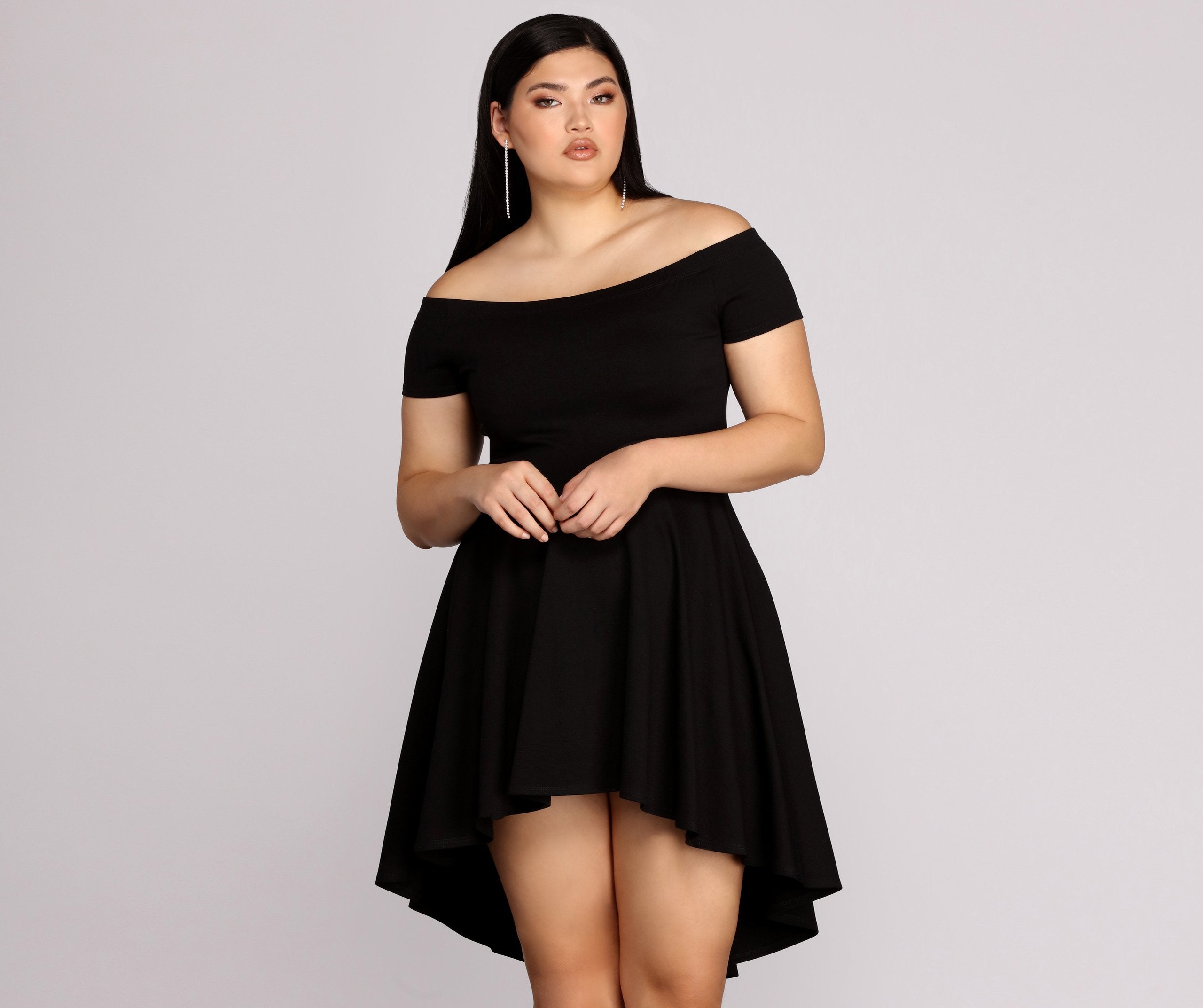 Plus All The Rage Skater Dress Oshnow
