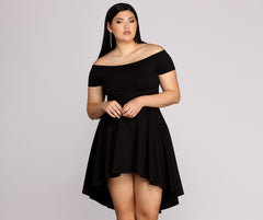 Plus All The Rage Skater Dress Oshnow