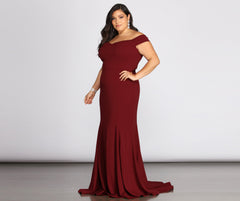 Plus Briar Formal Off The Shoulder Dress Oshnow