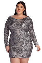 Plus Elysse Steal The Show Sequin Dress Oshnow