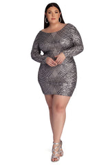 Plus Elysse Steal The Show Sequin Dress Oshnow