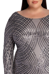 Plus Elysse Steal The Show Sequin Dress Oshnow