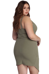 Plus Hot Stuff Asymmetrical Dress Oshnow