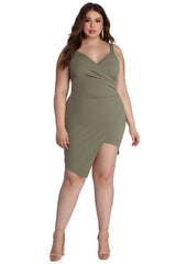Plus Hot Stuff Asymmetrical Dress Oshnow
