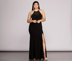 Plus Kacey Formal Heat Stone Dress Oshnow