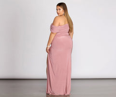 Plus Kaleigh Off Shoulder Dress Oshnow