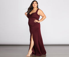 Plus Kyla Formal Bandage Dress Oshnow