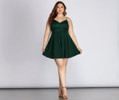 Plus Lace Appeal Skater Dress Oshnow