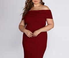 Plus Maddison Sleeveless Mermaid Dress Oshnow