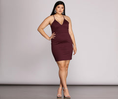 Plus Midnight Dreams Bodycon Dress Oshnow