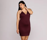 Plus Midnight Dreams Bodycon Dress Oshnow