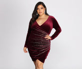 Plus Samantha Wrap Heat Stone Dress Oshnow