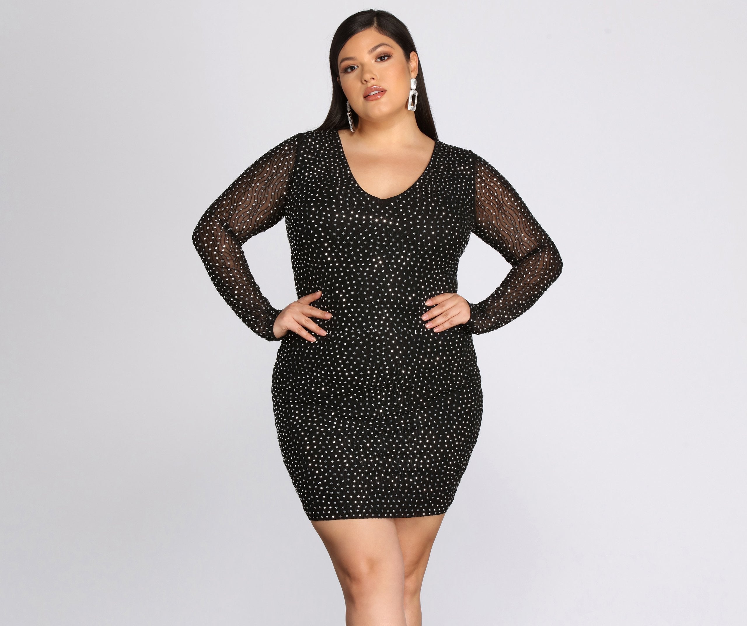 Plus Set In Heat Stone Dress Oshnow