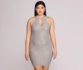 Plus Stunning In Silver Formal Dress Oshnow