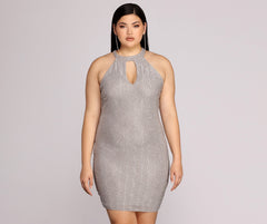 Plus Stunning In Silver Formal Dress Oshnow