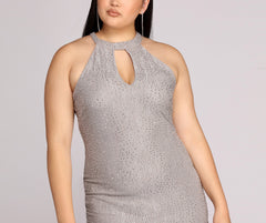 Plus Stunning In Silver Formal Dress Oshnow