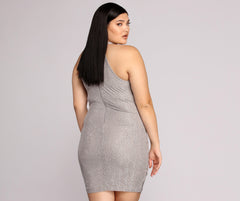 Plus Stunning In Silver Formal Dress Oshnow