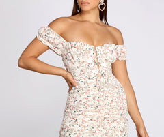 Prettiest Pick Sweetheart Ruched Mini Dress Oshnow
