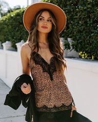 Prime Printed Lace Cami Tank Oshnow