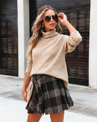 Princeton Dreams Plaid Pleated Mini Skirt Oshnow