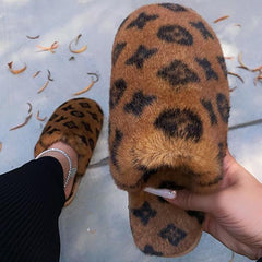 Printed Plush Slippers Oshnow
