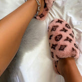 Printed Plush Slippers Oshnow